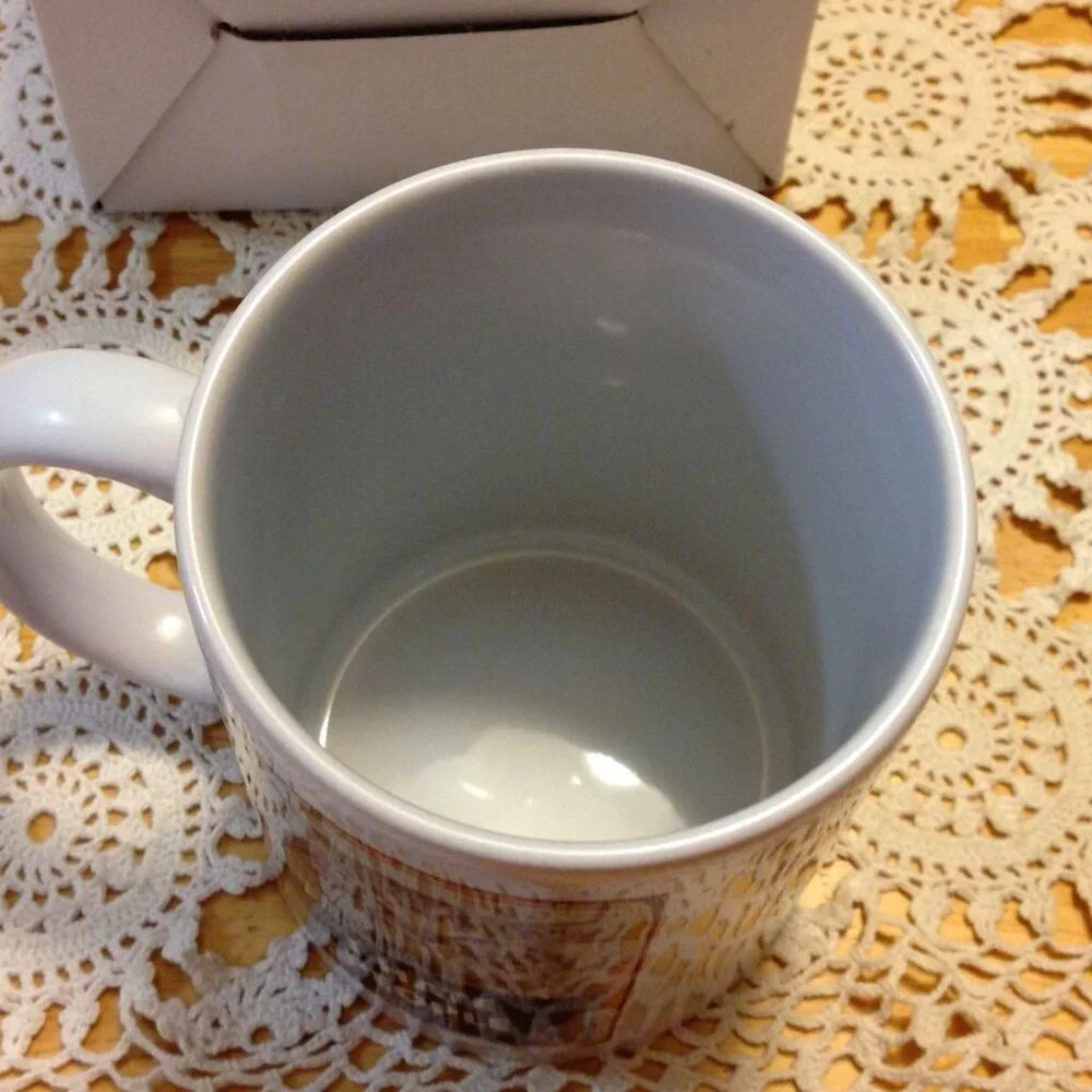 Funny coffee cup, a cat with attitude 